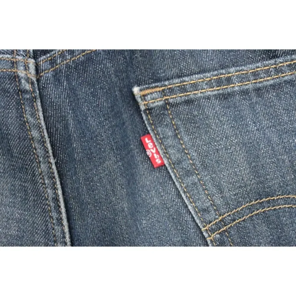 Levi's 505 Regular‎ Fit Straight Blue Denim Jeans Mens Size 38 x 29 (Tag38x32)